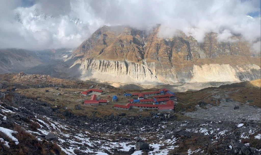 Blick auf das Annapurna Base Camp | © DAV-LU / Axel Petermann