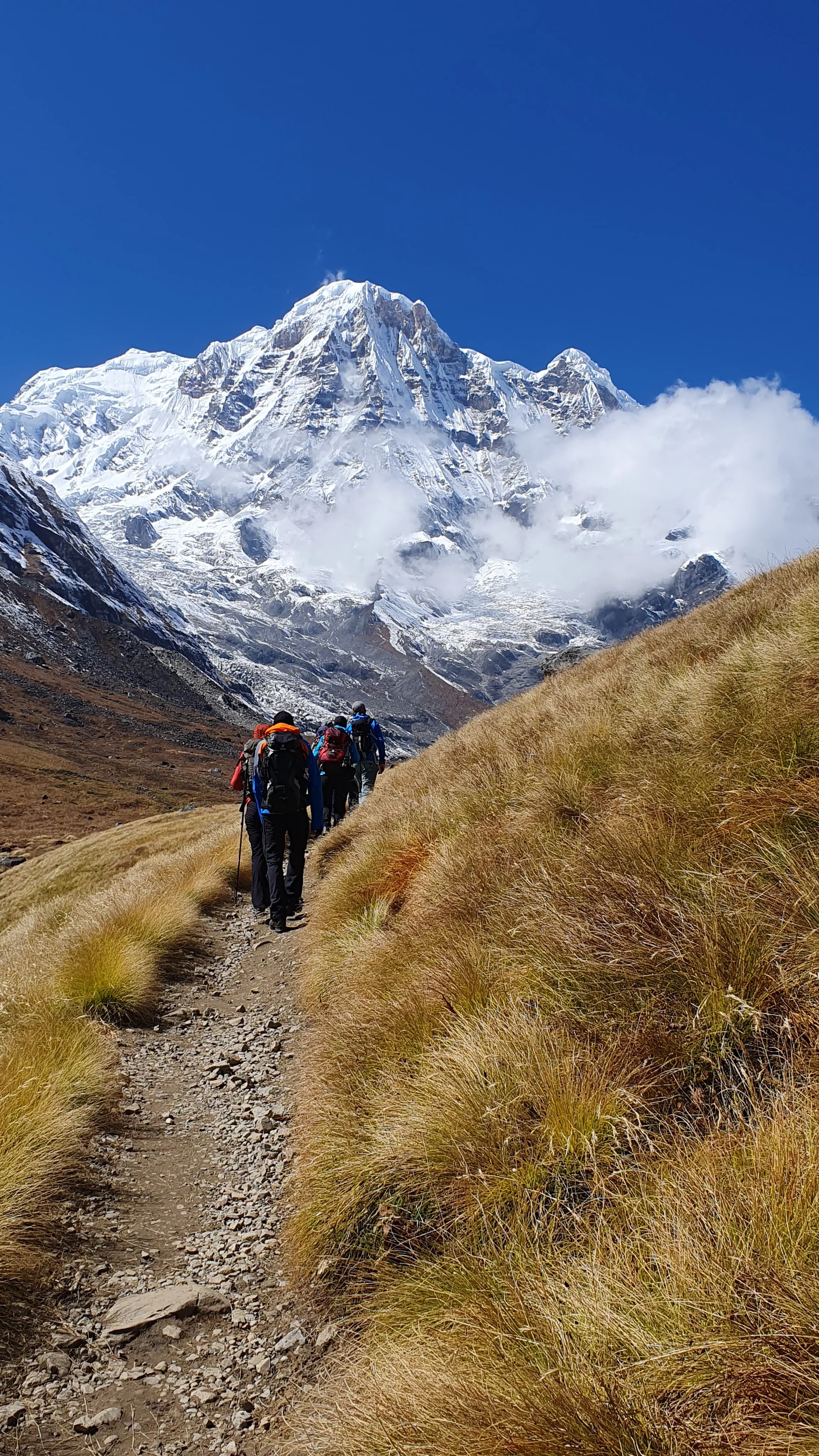 Letzter Aufstieg zum Base Camp auf 4130 Hm | © DAV-LU / Axel Petermann